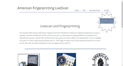 Desktop Screenshot of americanfingerprintinglivescan.com