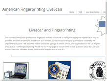 Tablet Screenshot of americanfingerprintinglivescan.com